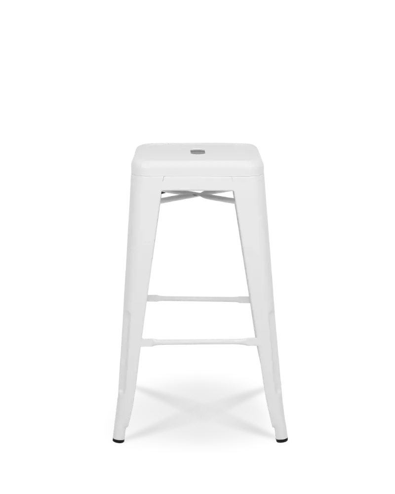 Lix Metal Counter sgabello bianco