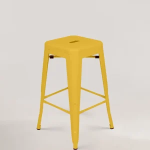 Lix Metal Counter Sgabello giallo