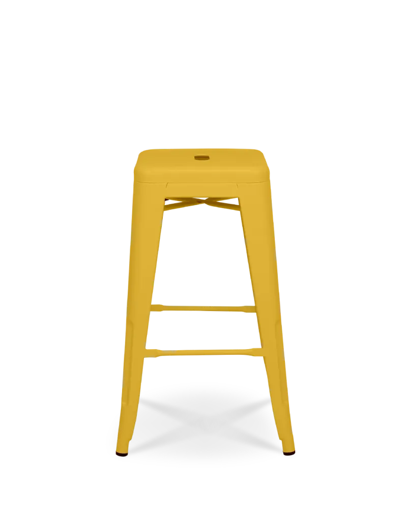 Lix Metal Counter Sgabello giallo