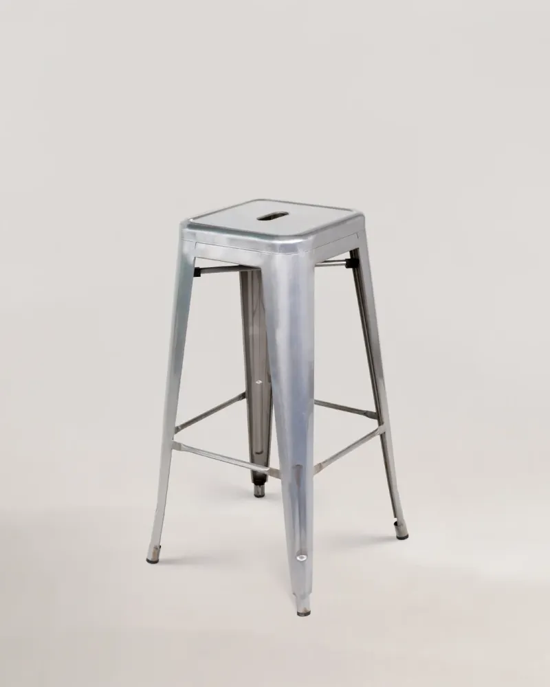 Lix metallo bar sgabelli cristallo grigio