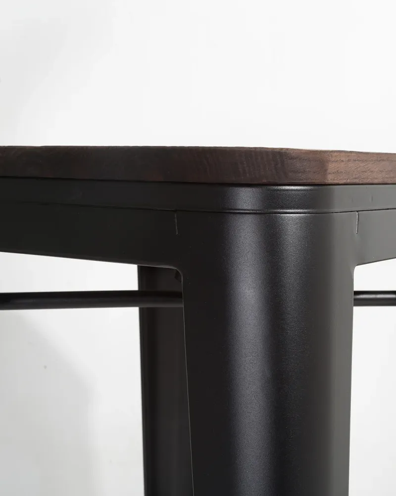 Lix Wood Counter sgabello bianco