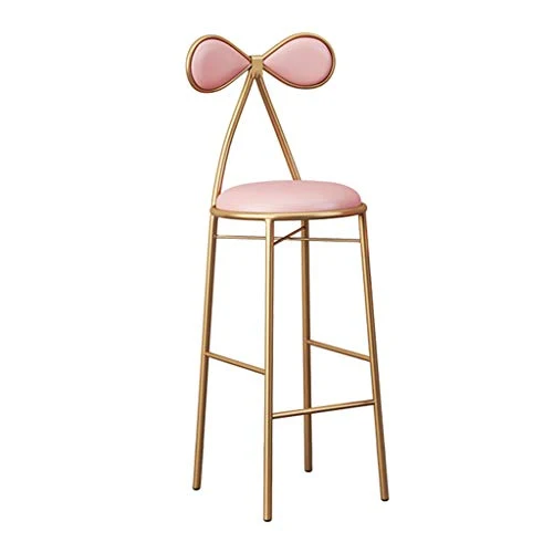 Sgabelli da Bar da Cucina Moderni per Colazione, sedie da Pranzo, Sedile Pelle PU, sgabelli da Bar Ferro con Schienale Nod...