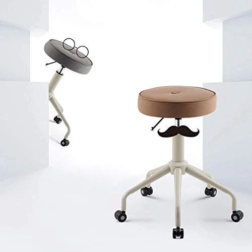 LIZHIQIANGdiaodeng Sedie Regolabili Piccolo Bellezza Sgabello Ufficio Corto Regolabile casa Mini Sedia Girevole 4860cm 4 C...