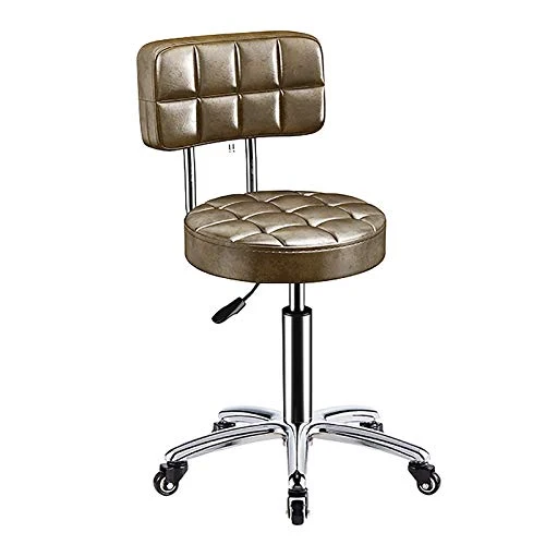 LIZHIQIANGdiaodeng Sgabelli da Bar Regolabile Altezza Sedie Bar, Pelle Artificiale, 360 ° Girevole da Cucina Sgabello con...