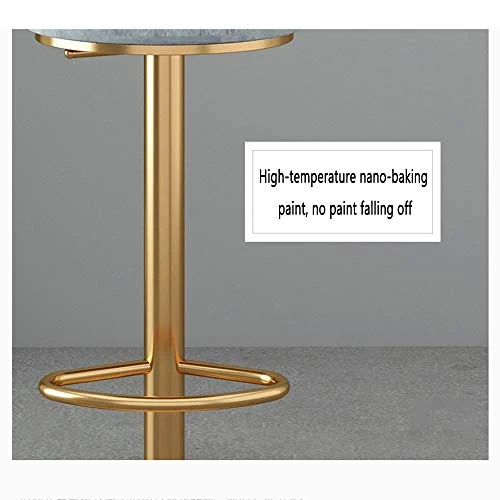 LJFYXZ Sgabelli da bar Sgabello da colazione cucina Design moderno Sgabello alto velluto Regolabile altezza 65-80 cm per C...