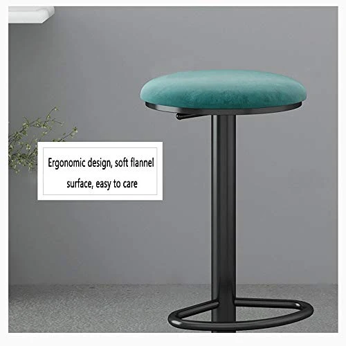 LJFYXZ Sgabelli da bar Sgabello da colazione cucina Design moderno Sgabello alto velluto Regolabile altezza 65-80 cm per C...