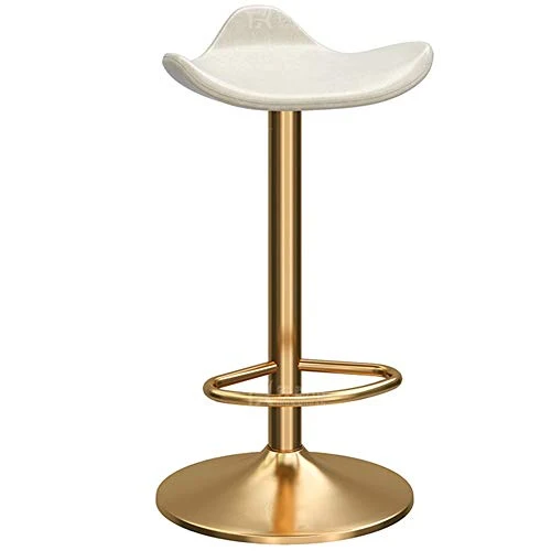 LJFYXZ Sgabelli da bar Sgabello da cucina girevole 360 ° Regolabile altezza PU Sgabelli da bar Pub Counter Cornice metalli...