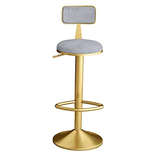 Ljings semplicità Moderna Sgabello da Bar Girevole Regolabile, Design Cuscino E Poggiapiedi Velluto, Sgabelli da Cucina Se...