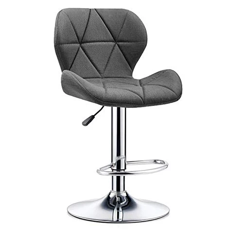 Ljings Sgabelli da Bar Sedie da Bar Regolabili Altezza, Sedia Imbottita con Schienale Medio per Sedute Ergonomiche, con Po...
