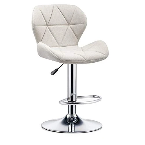 Ljings Sgabelli da Bar Sedie da Bar Regolabili Altezza, Sedia Imbottita con Schienale Medio per Sedute Ergonomiche, con Po...