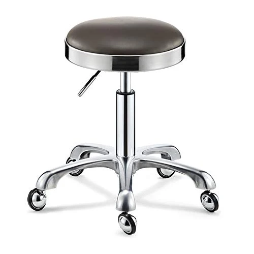 LKLXJ Sgabello Estetista -Sedia Girevole Puleggia-Rotondo Sedie da Cucina Rolling Sgabello da Cucito PU,Stile Moderno,Corn...