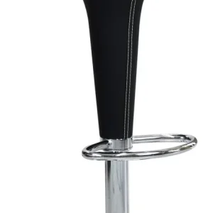 LORRAINE - sgabello moderno da bar e sala da pranzo Nero Milani Home