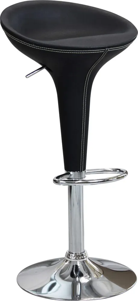 LORRAINE - sgabello moderno da bar e sala da pranzo Nero Milani Home