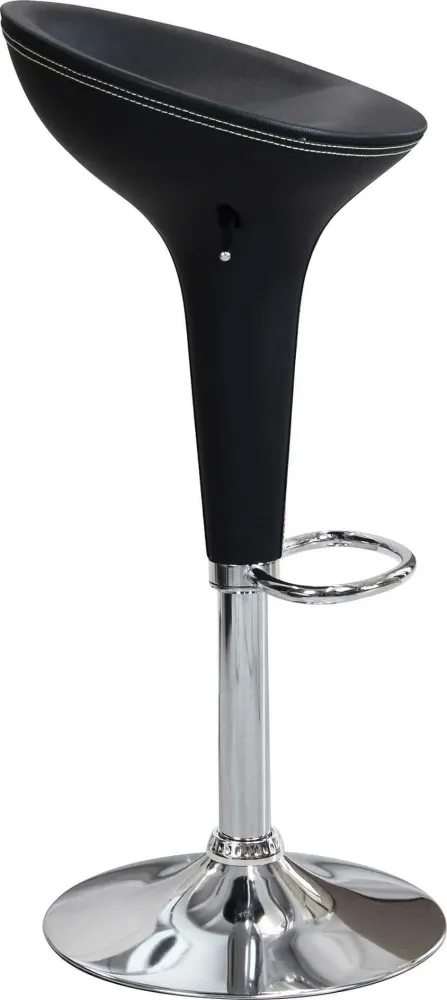 LORRAINE - sgabello moderno da bar e sala da pranzo Nero Milani Home