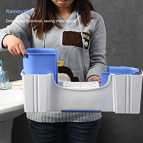 LTINN Sgabello per WC I Posizione Seduta Consigliata I per emorroidi, costipazione, intestino Irritabile, Gas, gonfiore, L...