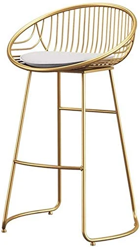 LTPY Colazione Bancone da Cucina Sgabello da Bar Set 1 Pezzo Sedile Bar Sgabello Alto Ferro battuto Bar Sgabello Alto Grig...
