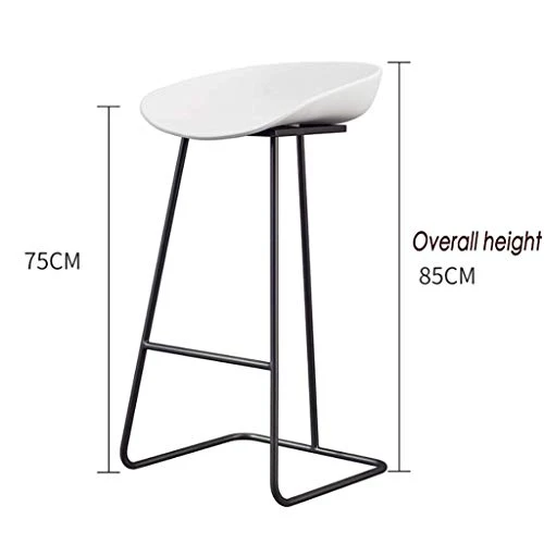 LTPY Sedia da Bar con Sgabello Alto Stile Nordico, Moderna Sedia da Bar Metallo da Bar per la casa Moderna + (Colore: C, D...