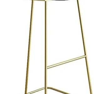 LTPY Sedia da Bar nordica Sgabello Ferro battuto Dorato - Seggiolone con Schienale Semplice Stile Europeo - Bar Domestico...
