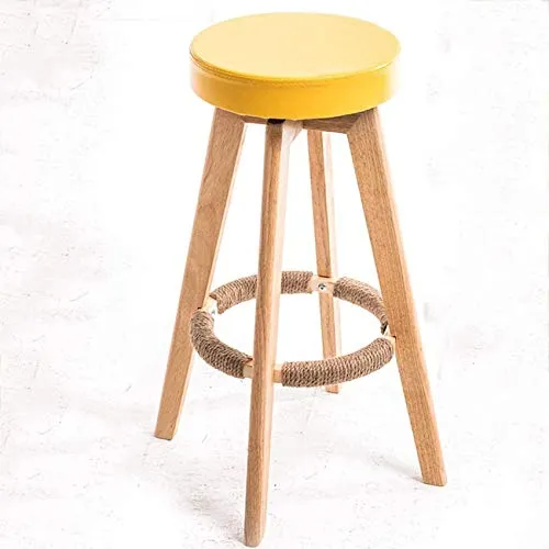 LTPY Sedia da Pranzo Sedia da Tavolo Legno Sgabello Alto Rotazione Minimalista Moderna Sedia da scrivania Europea Creativa...