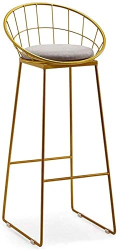 Sgabello da Bar Ferro Sedia Multifunzionale Schienale Semplice Sgabello Alto Negozio di tè Coffee Lounge Chair Sedia da Pr...