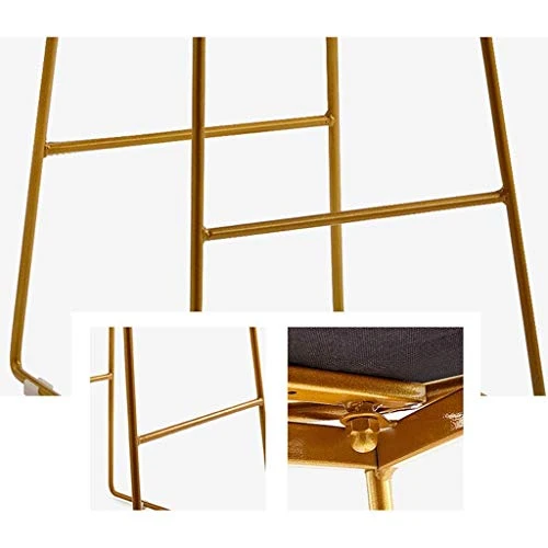 Sgabello da Bar Ferro Sedia Multifunzionale Schienale Semplice Sgabello Alto Negozio di tè Coffee Lounge Chair Sedia da Pr...