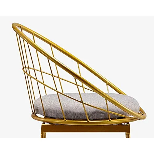 Sgabello da Bar Ferro Sedia Multifunzionale Schienale Semplice Sgabello Alto Negozio di tè Coffee Lounge Chair Sedia da Pr...