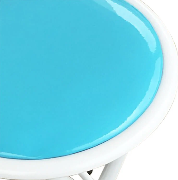 LUCIE - sgabello pieghevole salvaspazio Blu Milani Home