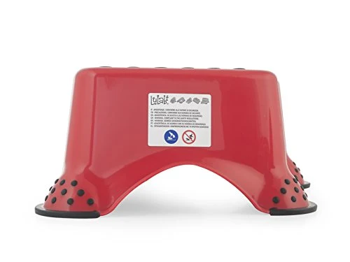 Lulabi 8003512692970 Sgabello Baby Cars Arredo Bagno E Accessori Bimbo, Plastica, Rosso
