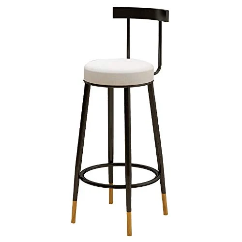 Tea High Chair Nordic Ferro battuto Bar Sedia di Velluto Sgabello Alto Schienale della Famiglia di Alta Sgabello Moderno M...