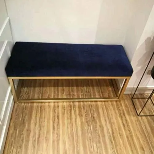 LXESWM Panca Ottomana Shoe Ottomano Poggiapiedi Semplice Moderna Ferro Battuto Imbottito Panca Soggiorno Divano Sgabello C...