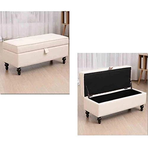 LXESWM Pouf Panca Ottomana Pieghevole Scarpe Panca Poggia Piedi Bagagli Ottomana Bench Scarpe Banco Divano-Letto fine Sgab...