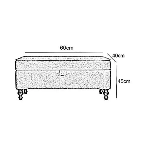 LXESWM Pouf Panca Ottomana Pieghevole Scarpe Panca Poggia Piedi Bagagli Ottomana Bench Scarpe Banco Divano-Letto fine Sgab...