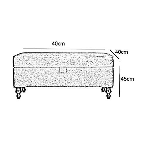 LXESWM Pouf Panca Ottomana Pieghevole Scarpe Panca Poggia Piedi Bagagli Ottomana Bench Scarpe Banco Divano-Letto fine Sgab...