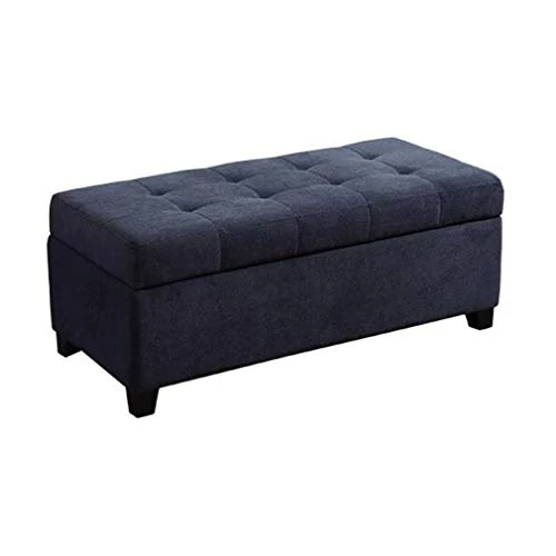 LXESWM Pouf Panca Ottomana Poggiapiedi Pieghevole Bagagli Petto Scarpe Banco di stoccaggio ottomano con Flipping Coperchio...