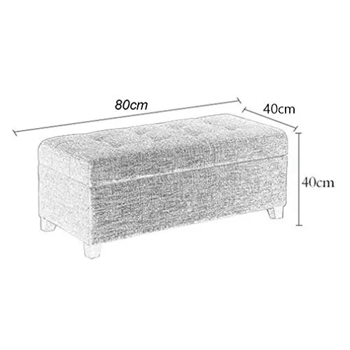 LXESWM Pouf Panca Ottomana Poggiapiedi Pieghevole Bagagli Petto Scarpe Banco di stoccaggio ottomano con Flipping Coperchio...
