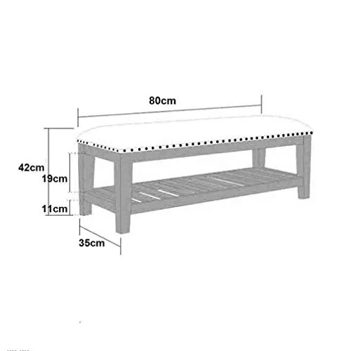 LXESWM Pouf Panca Ottomana Scarpe da Banco Poggiapiedi Bagagli Sgabello Scarpe Rack Divano Panchina Corridoio Soggiorno E...