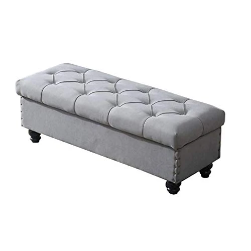 LXESWM Pouf Panca Ottomana Stoccaggio Ottomano con Flipping Coperchio Scarpe Banco Poggiapiedi Pieghevole Bagagli Petto di...