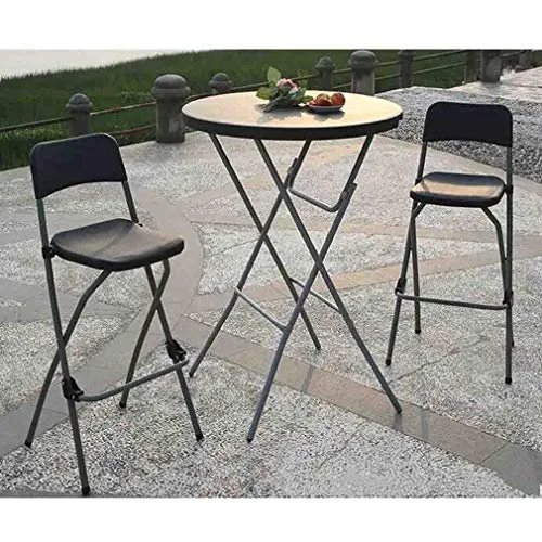 LXESWM Sgabello da Bar Pieghevole Seggiolone Colazione Kitchen Bar Feci della Sede della Cucina Sgabelli, Robusto Telaio A...