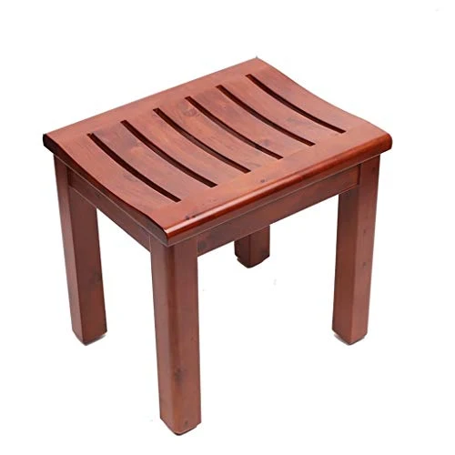 LYP Sedia Comoda per Anziani Kashiwagi Maroon Bathroom Sgabello anticorrosione Sgabello per Doccia con Superficie Curva Cu...