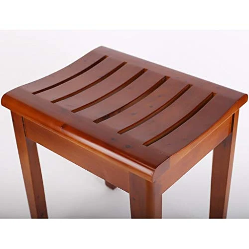 LYP Sedia Comoda per Anziani Kashiwagi Maroon Bathroom Sgabello anticorrosione Sgabello per Doccia con Superficie Curva Cu...