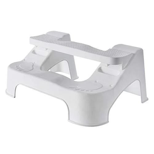 LZL Sgabello WC Antiscivolo squatty Potty Regolabile Antiscivolo Bagno Sgabello Toilette adeguato Postura WC Poste poggiap...