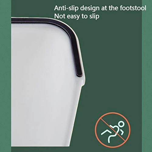 LZL Sgabello WC Antiscivolo squatty Potty Regolabile Antiscivolo Bagno Sgabello Toilette adeguato Postura WC Poste poggiap...