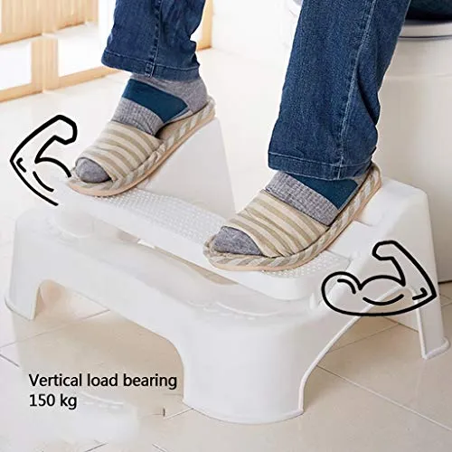 LZL Sgabello WC Antiscivolo squatty Potty Regolabile Antiscivolo Bagno Sgabello Toilette adeguato Postura WC Poste poggiap...