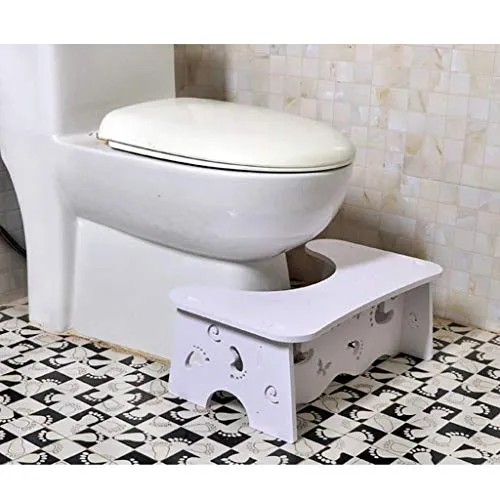 LZL Sgabello WC Multi-Funzione Antiscivolo Squatty Vasty Bagno Bagno Sgabello per Servizi igienici Adeguata Poggiapiedi Po...