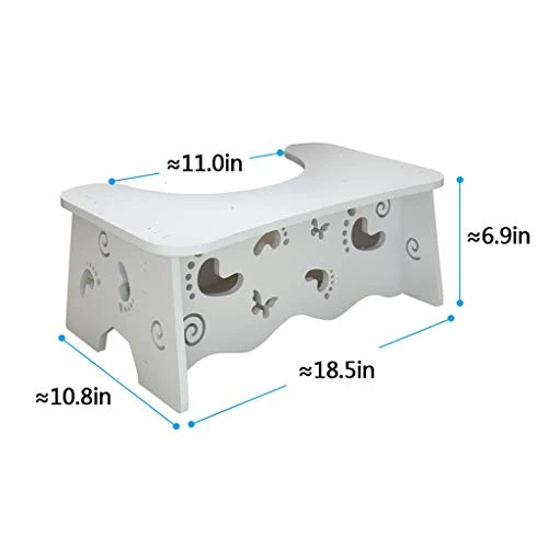 LZL Sgabello WC Multi-Funzione Antiscivolo Squatty Vasty Bagno Bagno Sgabello per Servizi igienici Adeguata Poggiapiedi Po...