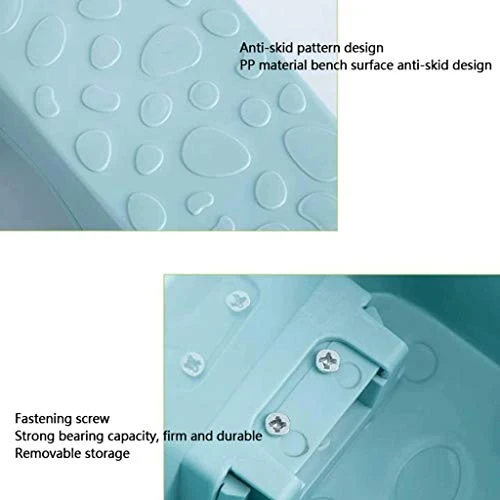 LZL Sgabello WC Multi-Funzione Antiscivolo Squatty Vatty Toilet Sgabello da Bagno Bagno Squat Aiuto Si Adatta Tutti i Serv...