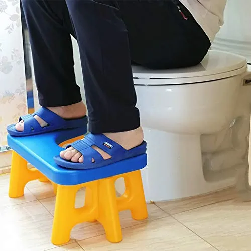 LZL Sgabello WC Multi-Funzione Antiscivolo Squatty Vatty Toilet Sgabello da Bagno Bagno Squat Aiuto Si Adatta Tutti i Serv...