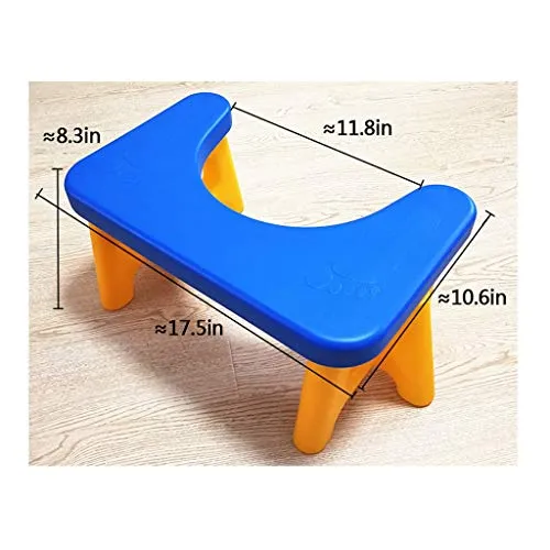 LZL Sgabello WC Multi-Funzione Antiscivolo Squatty Vatty Toilet Sgabello da Bagno Bagno Squat Aiuto Si Adatta Tutti i Serv...
