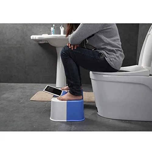 LZL Sgabello WC Multi-Funzione Antiscivolo Squatty Vatty Toilet Sgabello da Bagno Bagno Squat Aiuto Si Adatta Tutti i Serv...