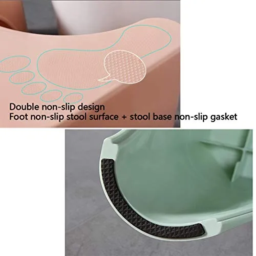 LZL Sgabello WC Multi-Funzione Antiscivolo vasino vasino Bagno Bagno Sgabello Sgabello Uso Qualsiasi Bagno Vasino Tozzo (C...